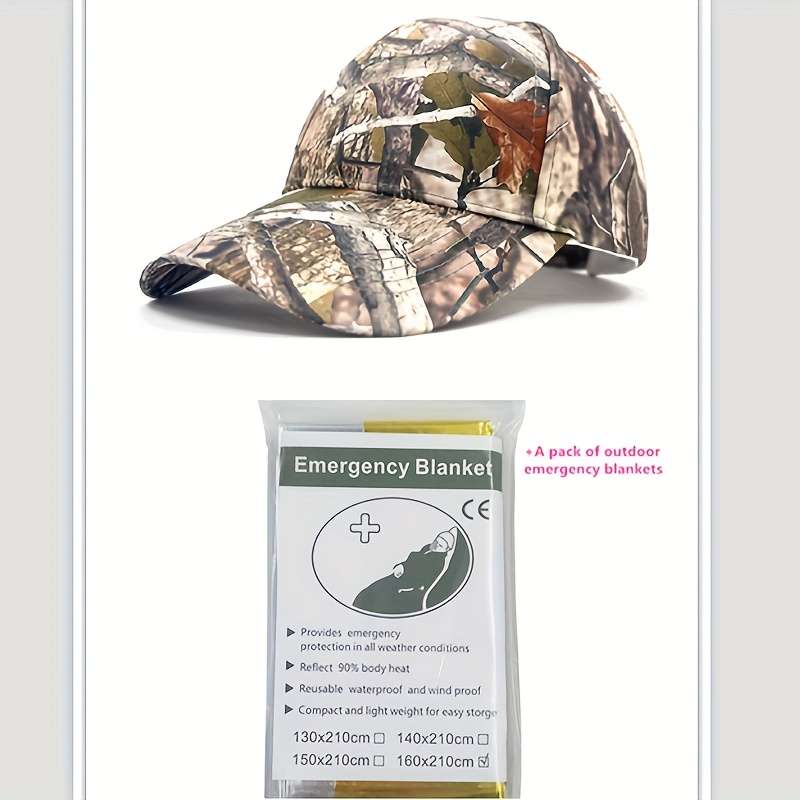 1pc High-Performance Camouflage Baseball Cap for Outdoor Hunting Breathable Extended Brim Polye