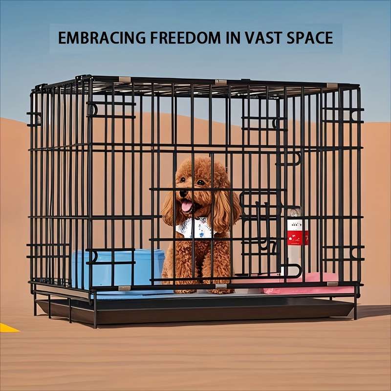 1pc Transparent 8 pieces with door + cap size Heightened transparencyPet Cage