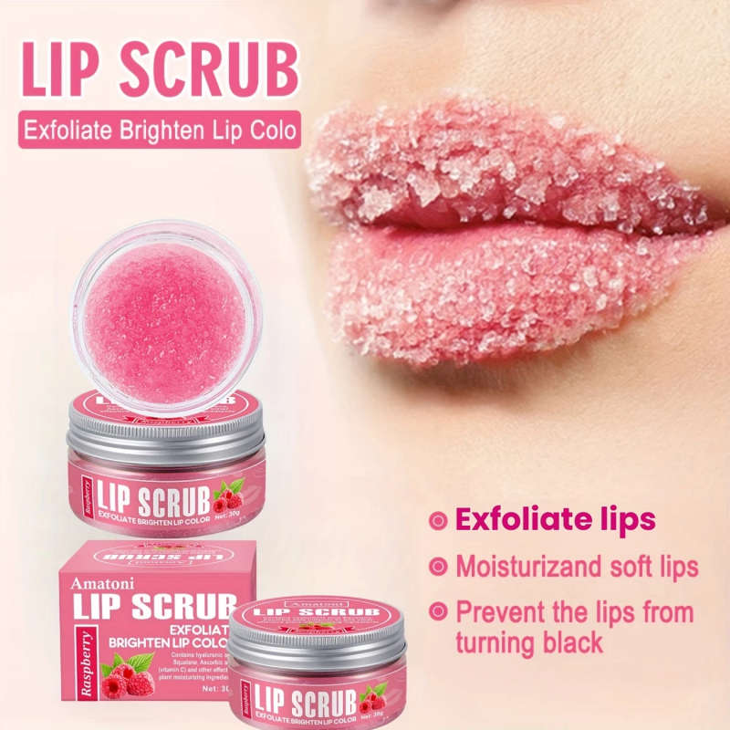 Raspberry Flavored Lip Scrub