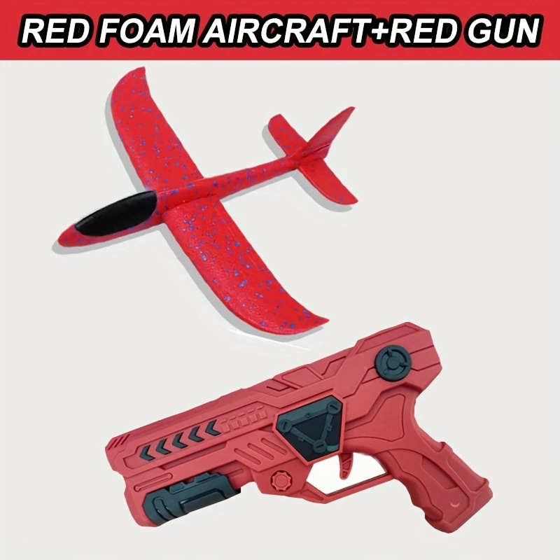 1pc Explosive Foam Air Gun Outdoor Toy Color sent randomly