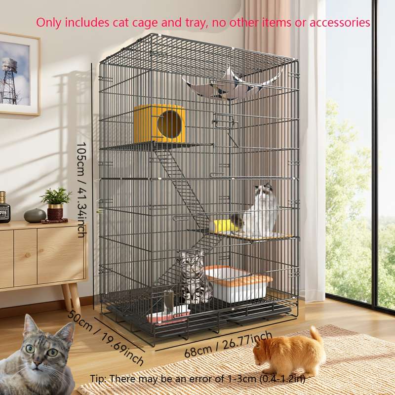 1pc Black Model 2 Layers--LPet Cage