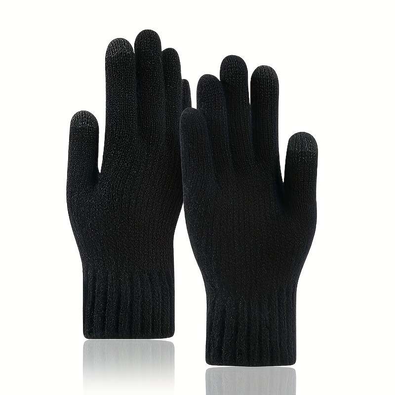 1 Pair Light Gray Warm Gloves