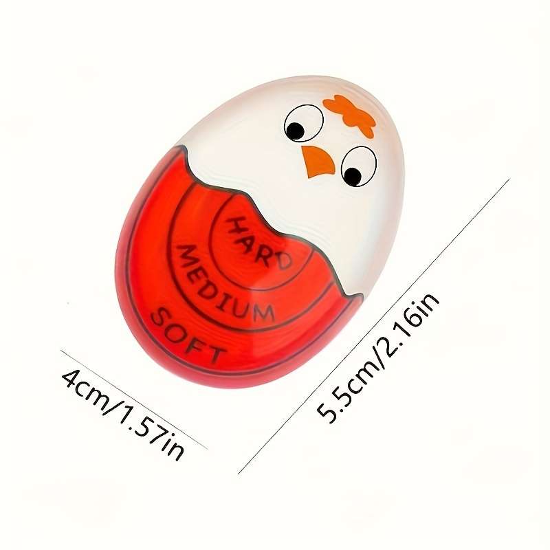 1pc Color-Changing Boiling Egg Timer Reusable Heat-Sensitive Kitchen Tool for Pe