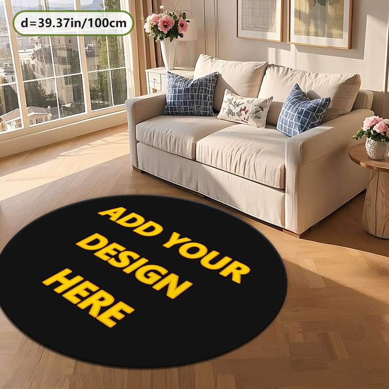 1Pc 31.5x31.5inch 80x80cm Floor Mat