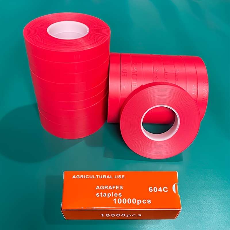 20Pcs Rolls Red Heavy Duty Pvc Plant Ties