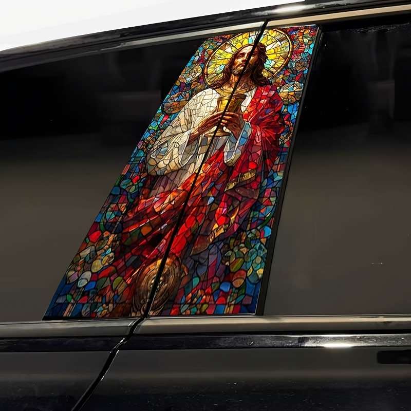 1pc 50cm  19.6inchX25cm  9.8inch Jesus Christian Themed Stickers