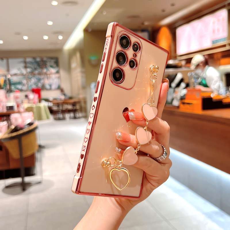 1Ps Pink Red For Samsung Galaxy S21+ 5G Phone Cases