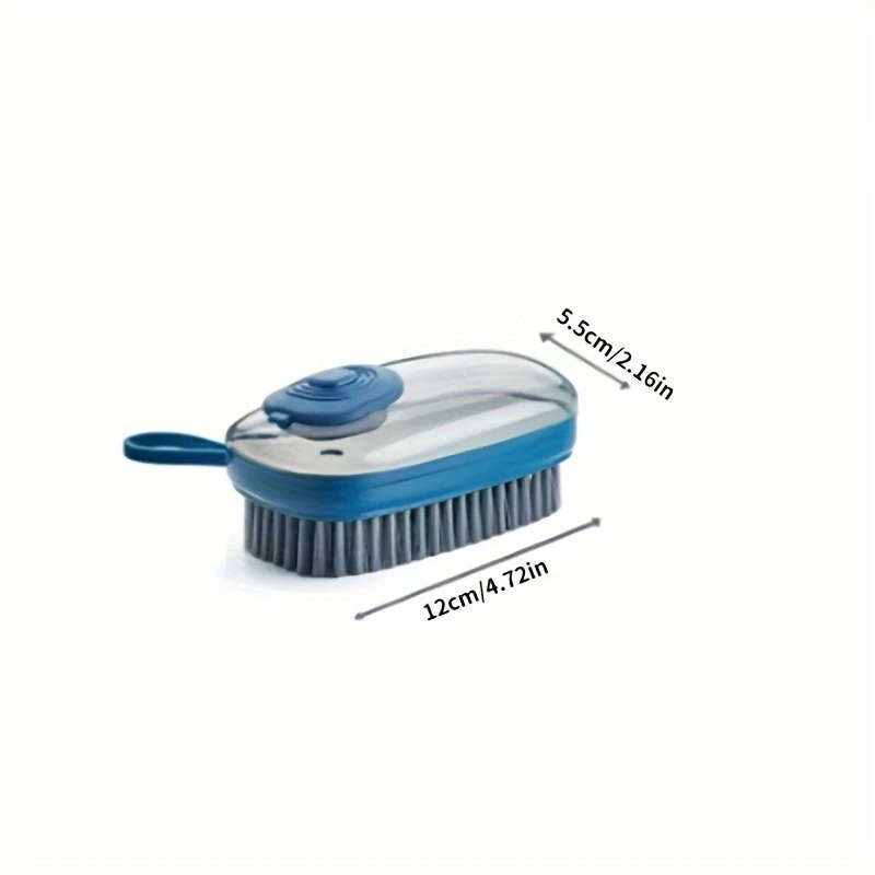 1pc Multifunctional Liquid Cleaning Brush Cleaning Tool Soft Hair Cleaning Brush Clothes Hats Shoes