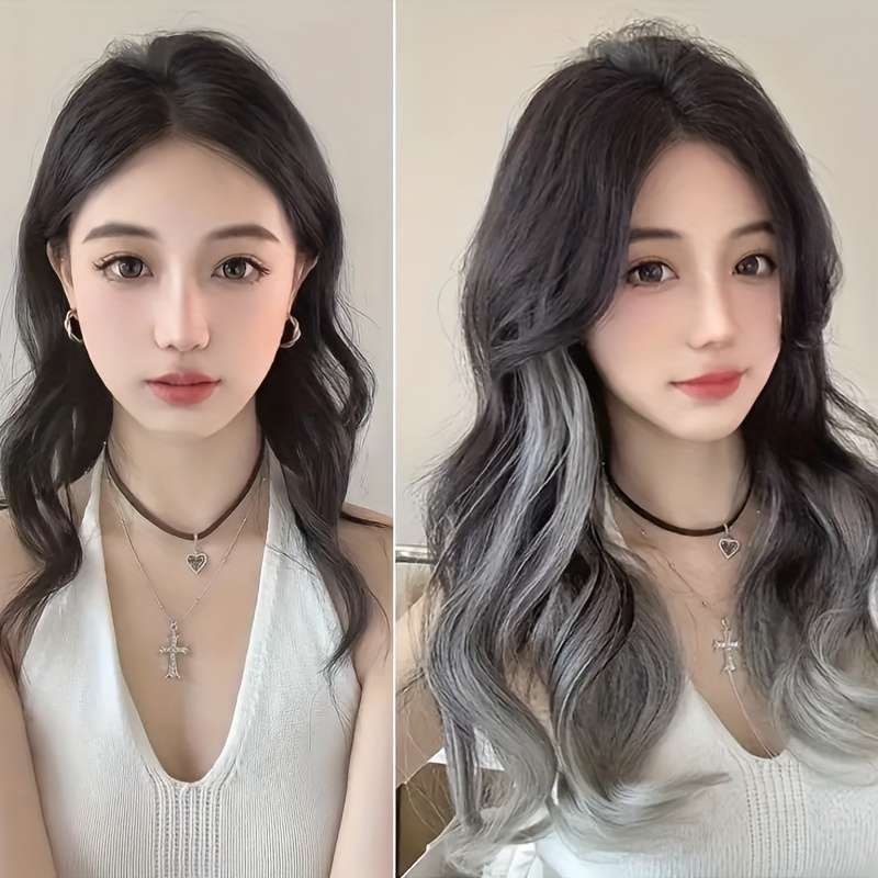 1Pc Flax Golden 55.88cm Fashion Design Wig