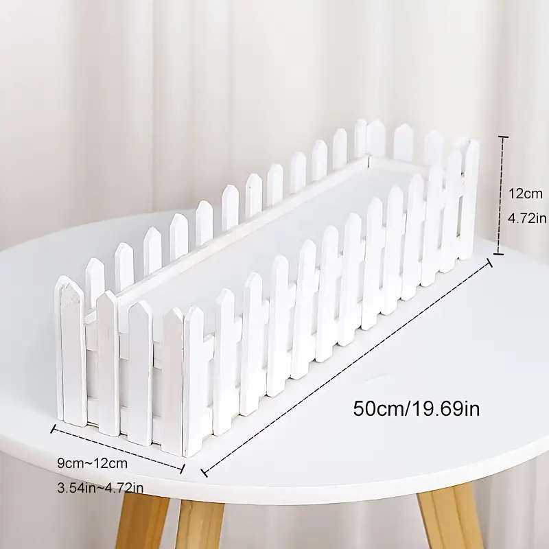 1pc Artificial Flower Plastic Fence Planter
