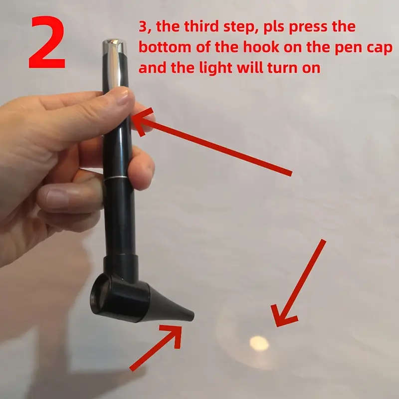 Professional Otoscope with LED Light Ear Care Magnifying Tool Set for Medical Diagnosis Cleanin