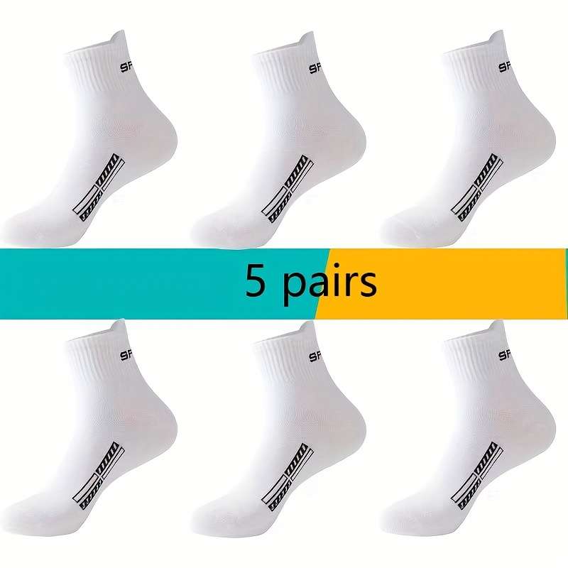 5 Pairs Color D High Elastic Socks