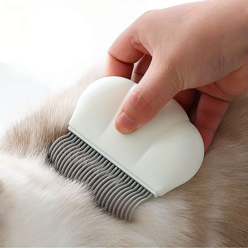 Shell White 2 Piece Set Pet Comb