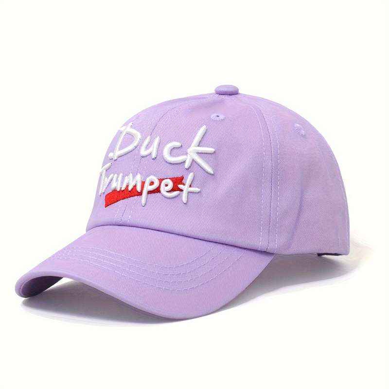 1pc Youngsters' Breathable Cotton Baseball Cap with Cartoon Embroidery Perfect for Outdoor Activit