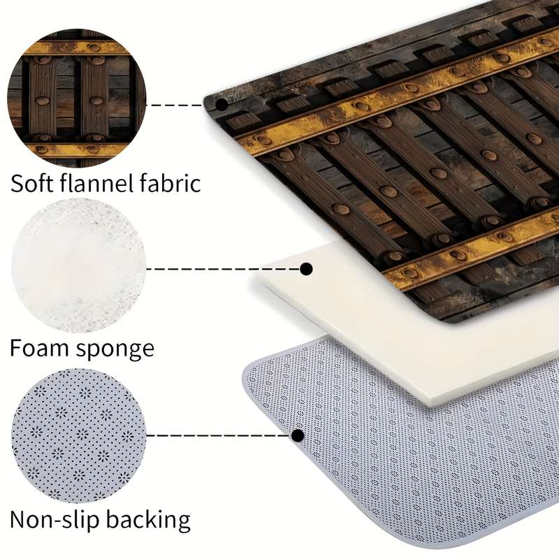 1Pc 17.7x59inch 45x150cm Floor Mat