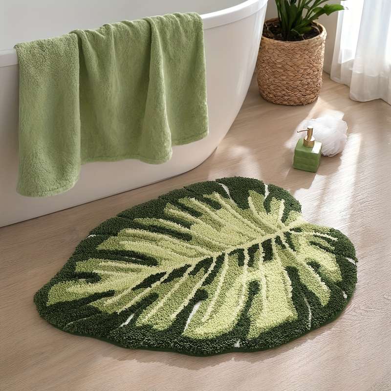 1Pc 6Ox9Ocm Mincht Monstera Floor Mat