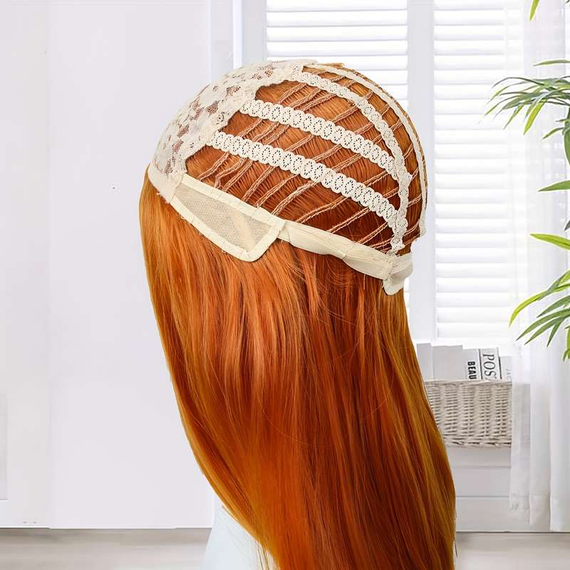 1Pc Orange B016 71.12cm Fashion Design Wig