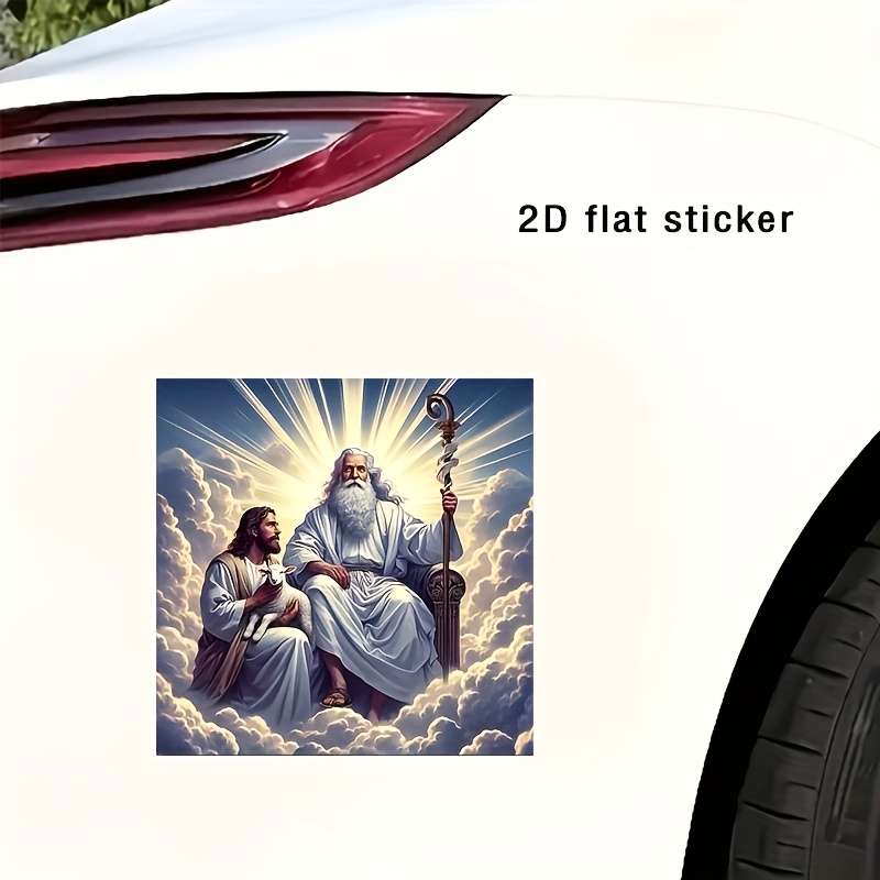 1pc 15.24cm Jesus Christian Themed Stickers