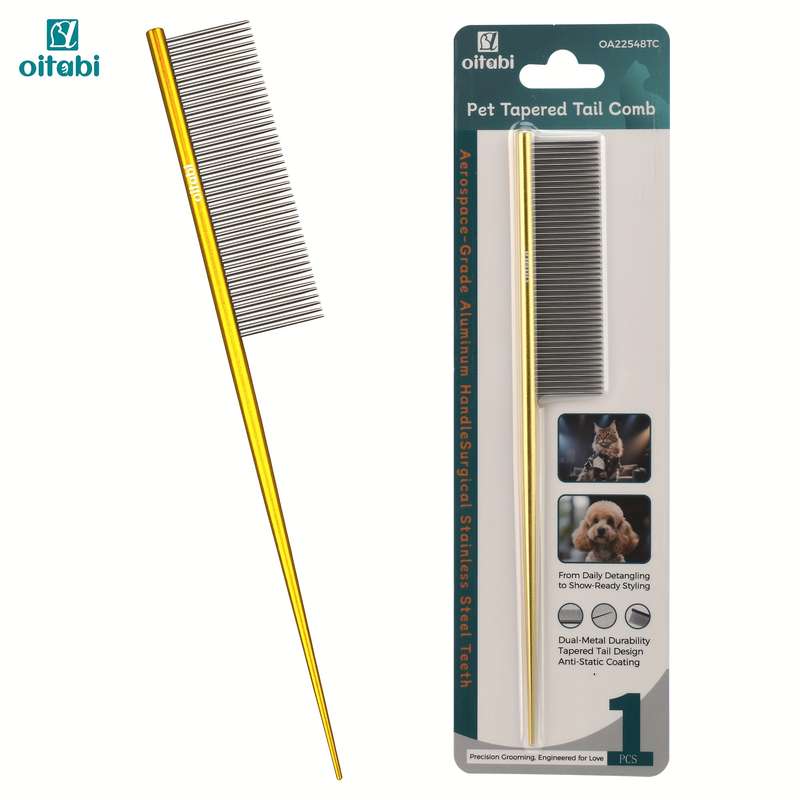 1pc Golden Color Pet Comb