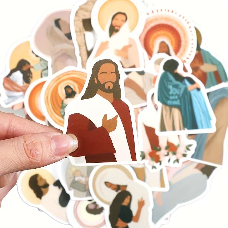 60pcs Jesus Christian Themed Stickers