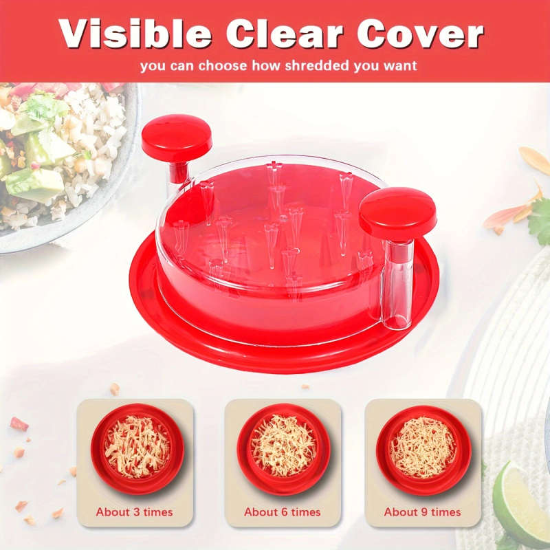 1Pc Manual Food Chopper And Cutter Easy Twist Shred And Dice Color Sent Randomly