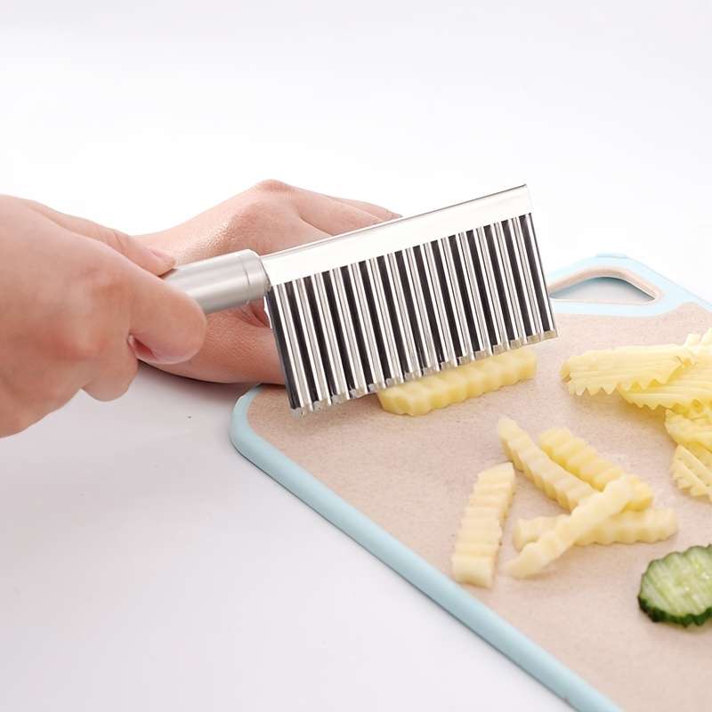 1pc Kitchen Tool for Slicing Potatoes Into Waves Ideal for Making French Fries And Cutting Vegetab