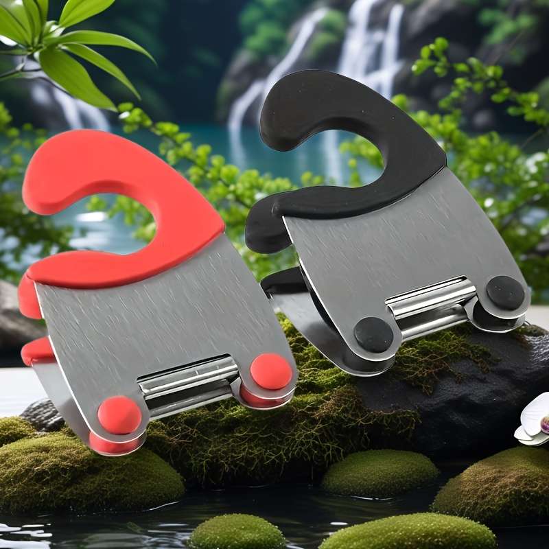 1pc Stainless Steel Kitchen Utensil Holder Classic Pot Side Clip Anti-Scald Spoon Rest Multifun