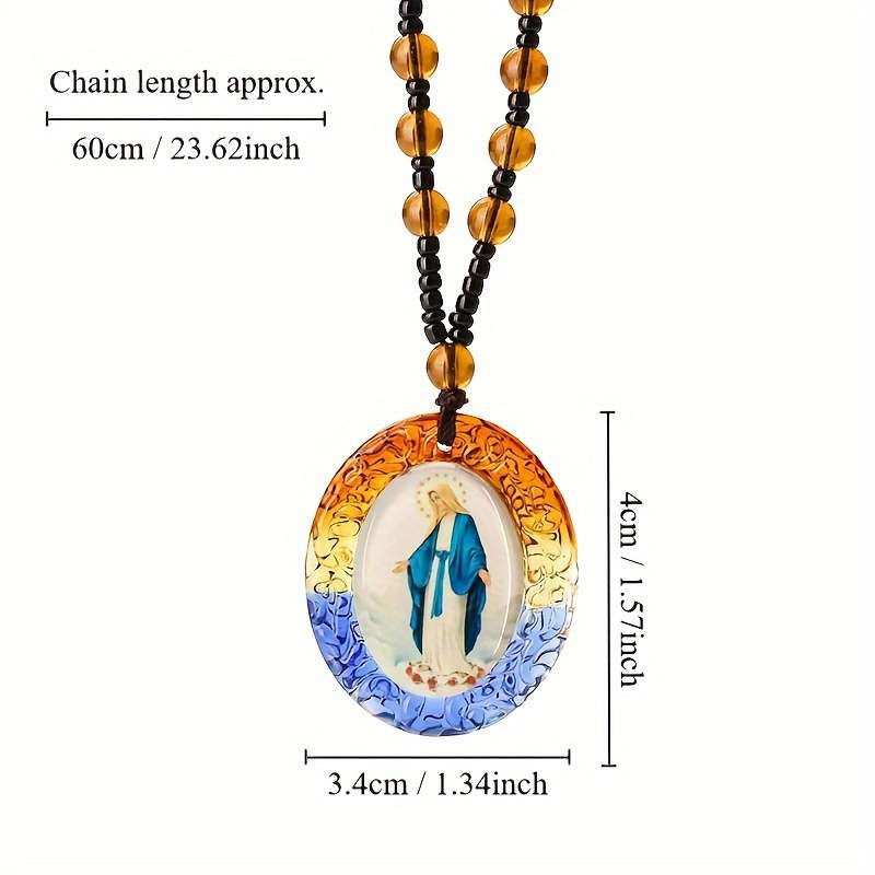 1 Piece Colorful Jesus Theme Pendant