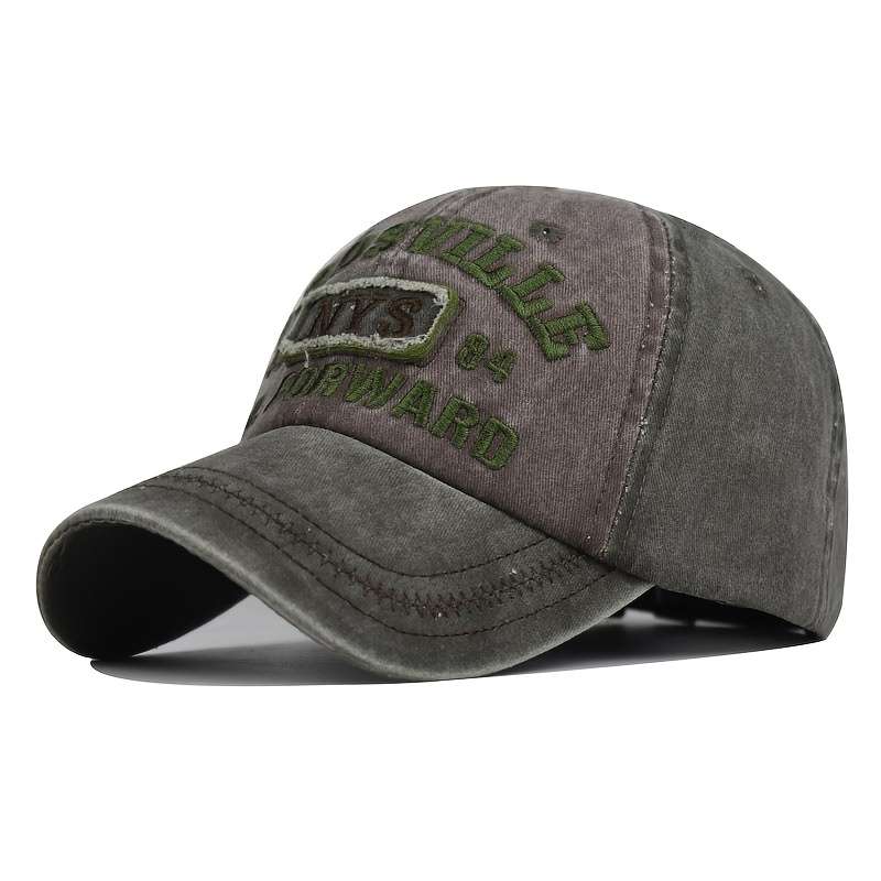 1pc Vintage Washed Baseball Cap with Adjustable Strap Distressed Fade-Resistant Outdoor Dad Hat