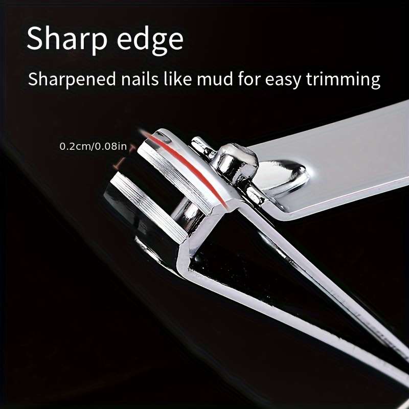 20pcs Classic Style Nail Clippers Set High Carbon Steel Concave Blade Edge Unscented Sharp
