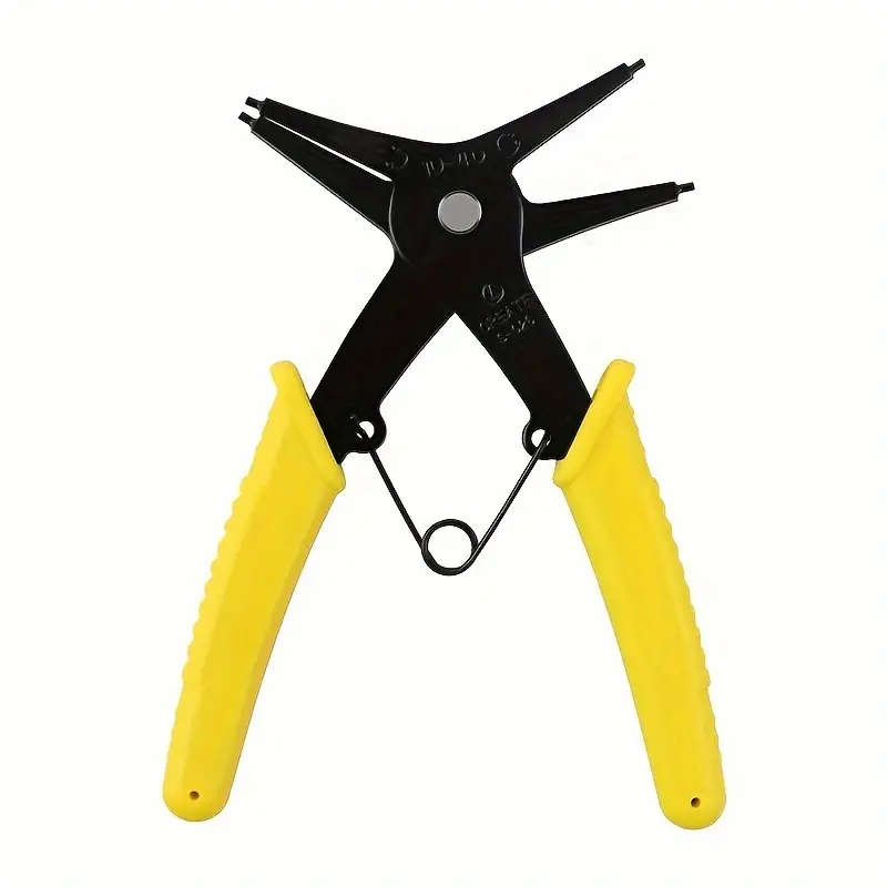 1pc 2in1 Snap Ring Pliers Dual-Purpose Multi-Functional Metal Tool for Indoor Outdoor Use
