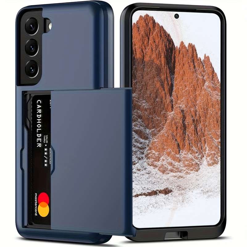 1pc Navy Blue For Samsung Galaxy S22+ 5G Phone Cases