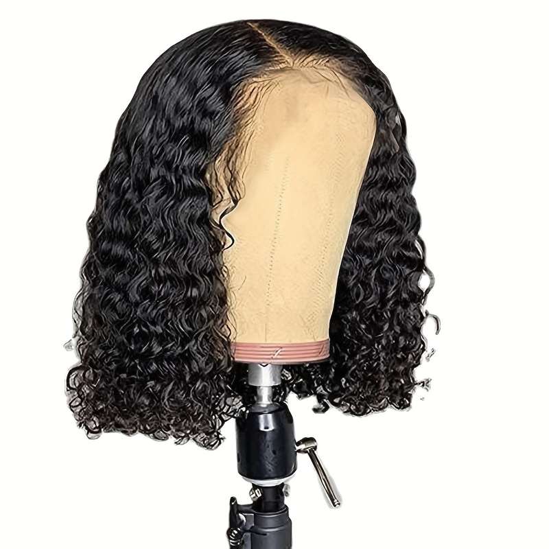 1Pc Black 35.56cm Fashion Design Wig