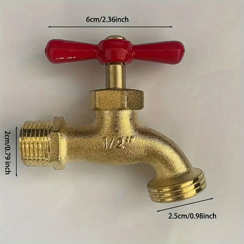 1Pack Durable Brass Outdoor Faucet