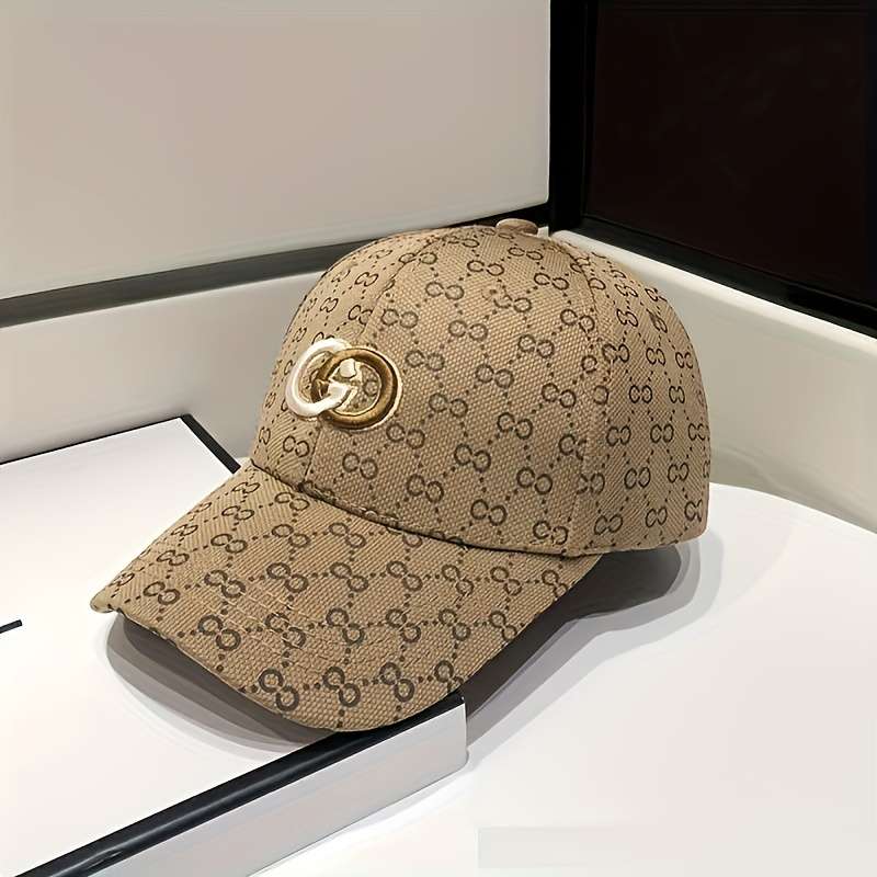 1pc Peaked Cap New Fashion Print Light Luxury Trendy Baseball Cap