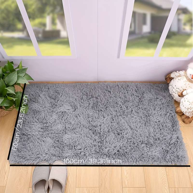 1Pc Light Gray 50x120cm 19.69x47.24inch Floor Mat