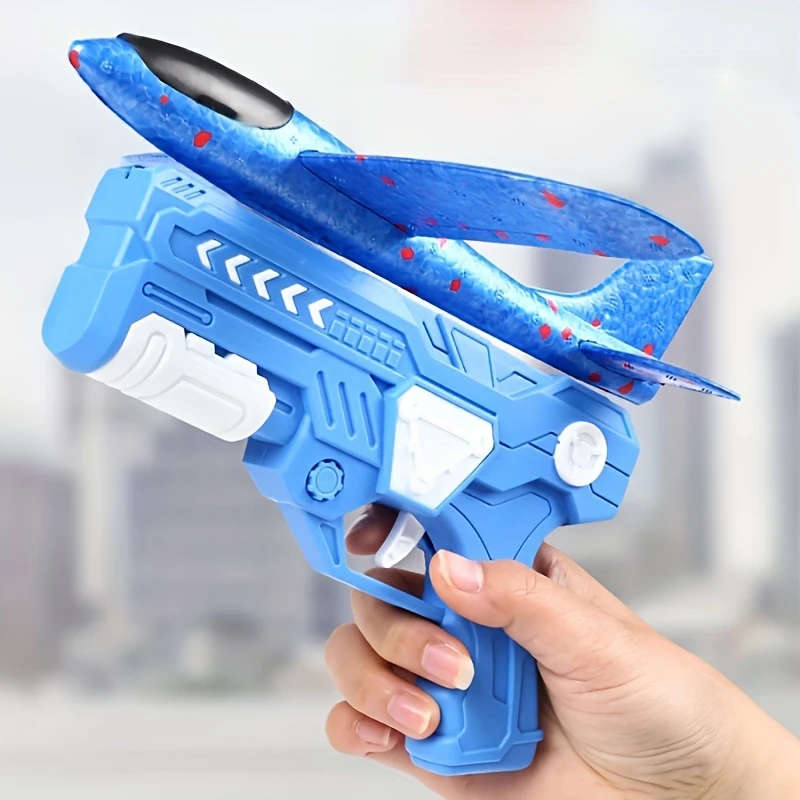1pc Explosive Foam Air Gun Outdoor Toy Color sent randomly