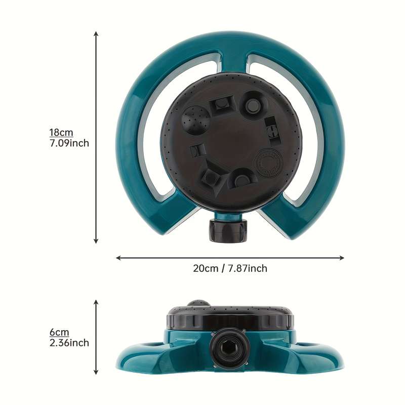 1Pc Round Sprinkler8 Function Automatic Garden Lawn Sprinkler