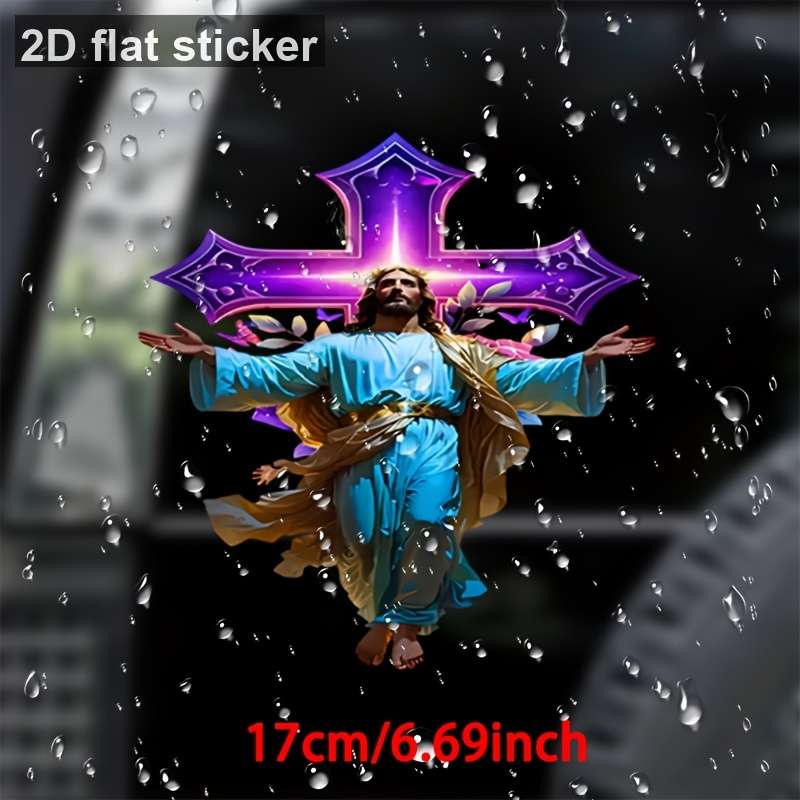1pc Cartoon Jesus Christian Themed Stickers