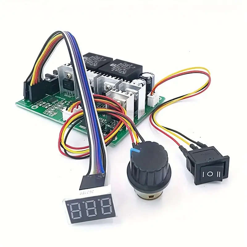 1pc 60A 0-100% Adjustable DC Motor Speed Controller with LED Digital Display PWM Regulator for 10V-2