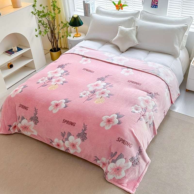 1ps Blanket Color Happiness Flowers Bloom size 200x230cm