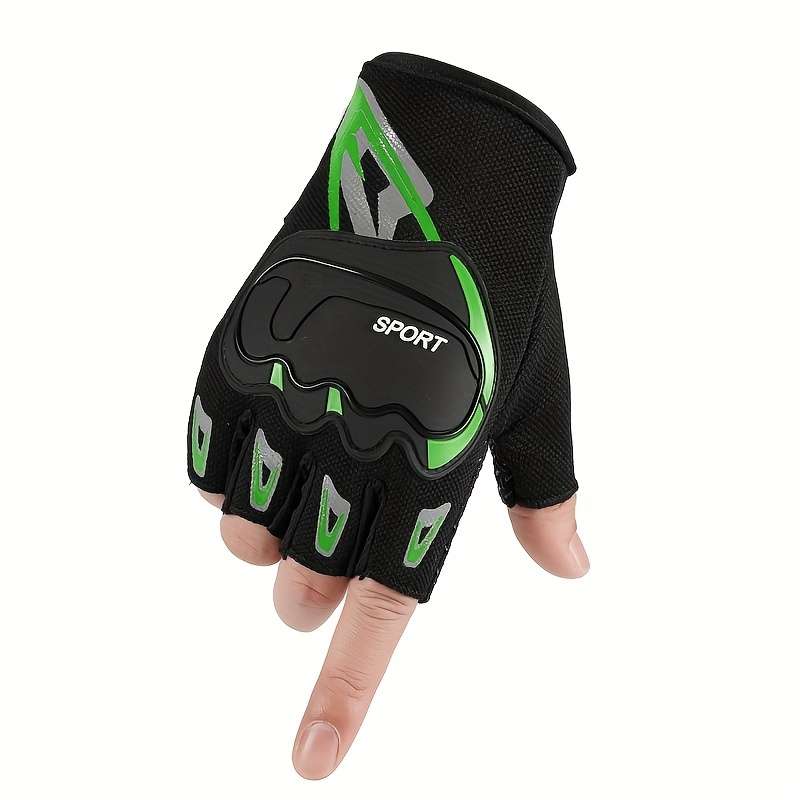1 Pair Grey Outdoor Sports Gloves