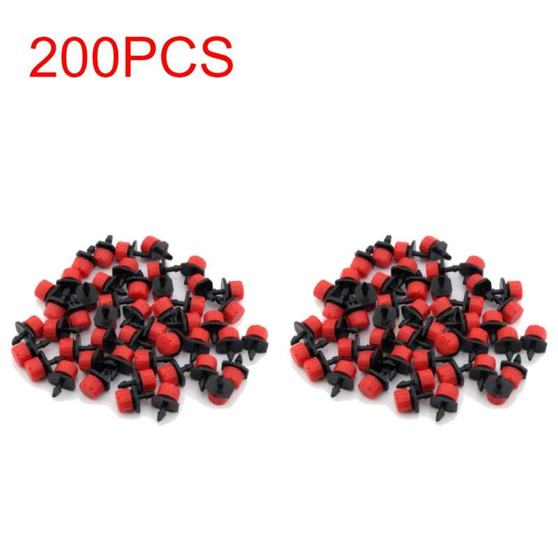 200Pcs Irrigation Drip Head Nozzle Adjustable Water Drop Head
