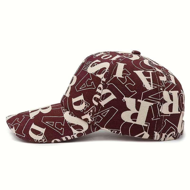 1pc New Trendy Unisex Fashion Baseball Cap with Large Letters Perfect for Summer Featuring Embroi