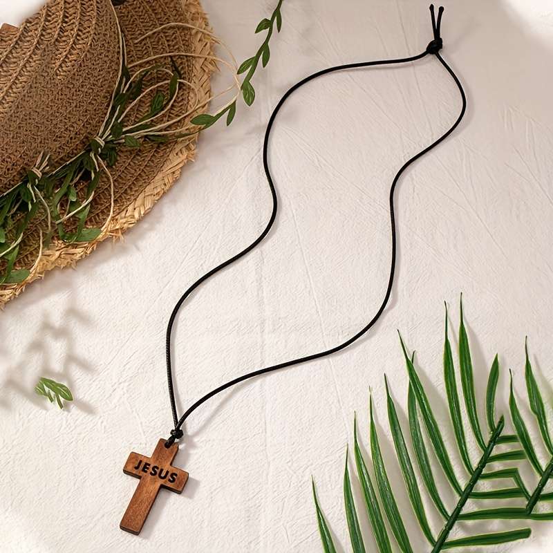 1 Piece Khaki Jesus Theme Pendant