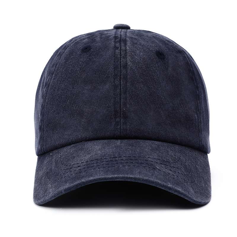 1pc Unisex Cotton Baseball Cap with Cartoon Giraffe Print Adjustable Washed Sun Hat Lightweig