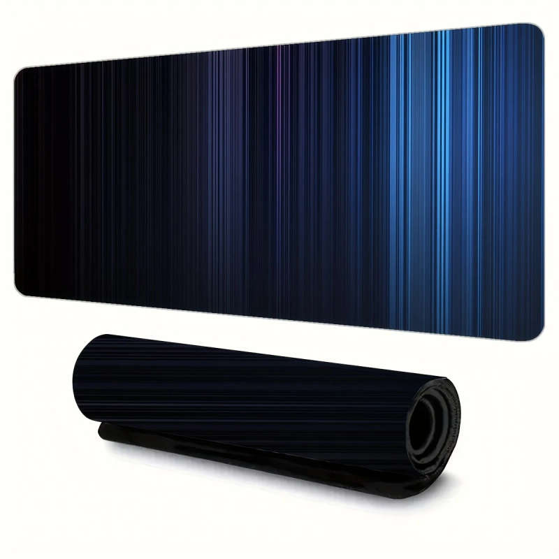 1pc 30x60cm Ombre Gradient Stripes Mouse Pad Waterproof Non-Slip Washable Desk Mat