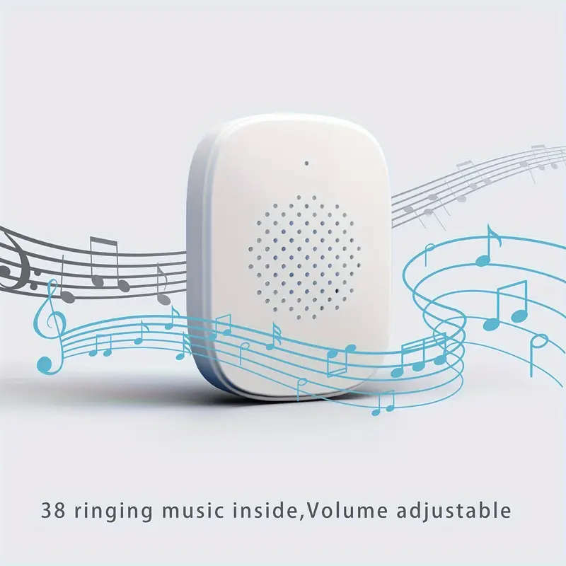 1pc Doorbell Camera Wireless Intelligent Visual Doorbell Home Intercom HD Night Vision Rechargeable