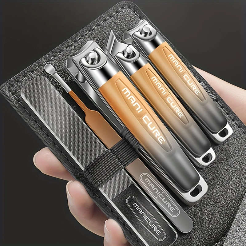 5pcs Set Professional Pedicure and Manicure Set with Nail Clippers Nail Clippers Nail File and Ear S