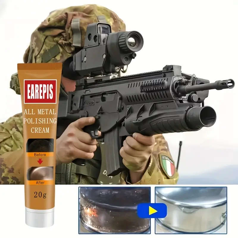 1pc All Metal Polishing Cream Quick Effective 20g for Outdoor Gun Cleaning Shining